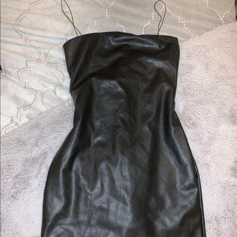 Meshki Mini Leather Dress